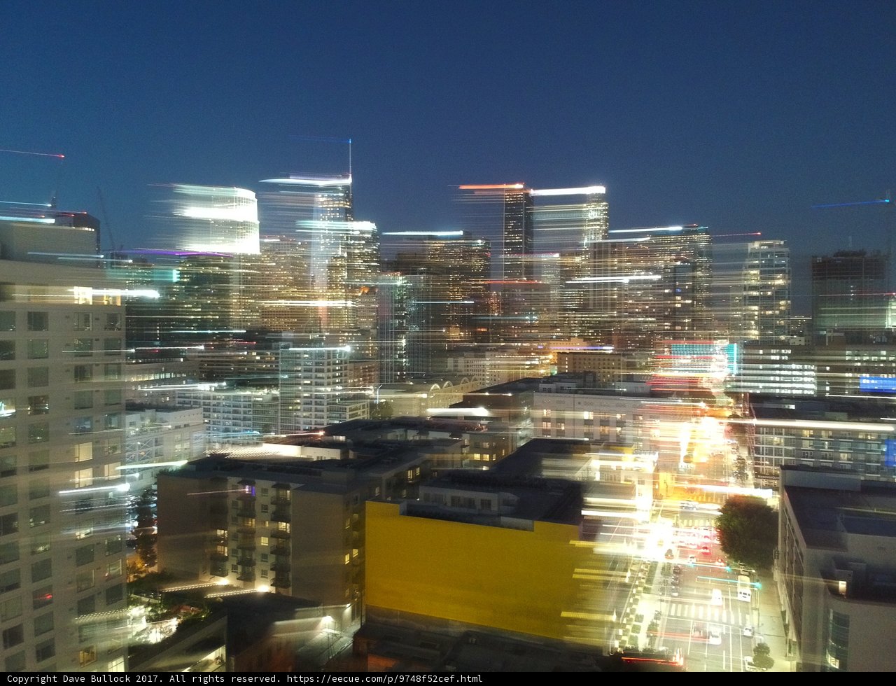 Metropolis Lights in The Night Sky