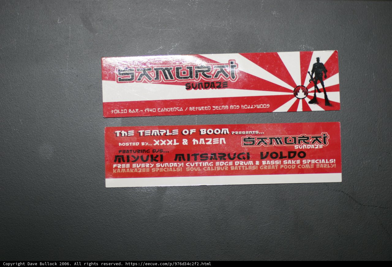 Red and White Sticker