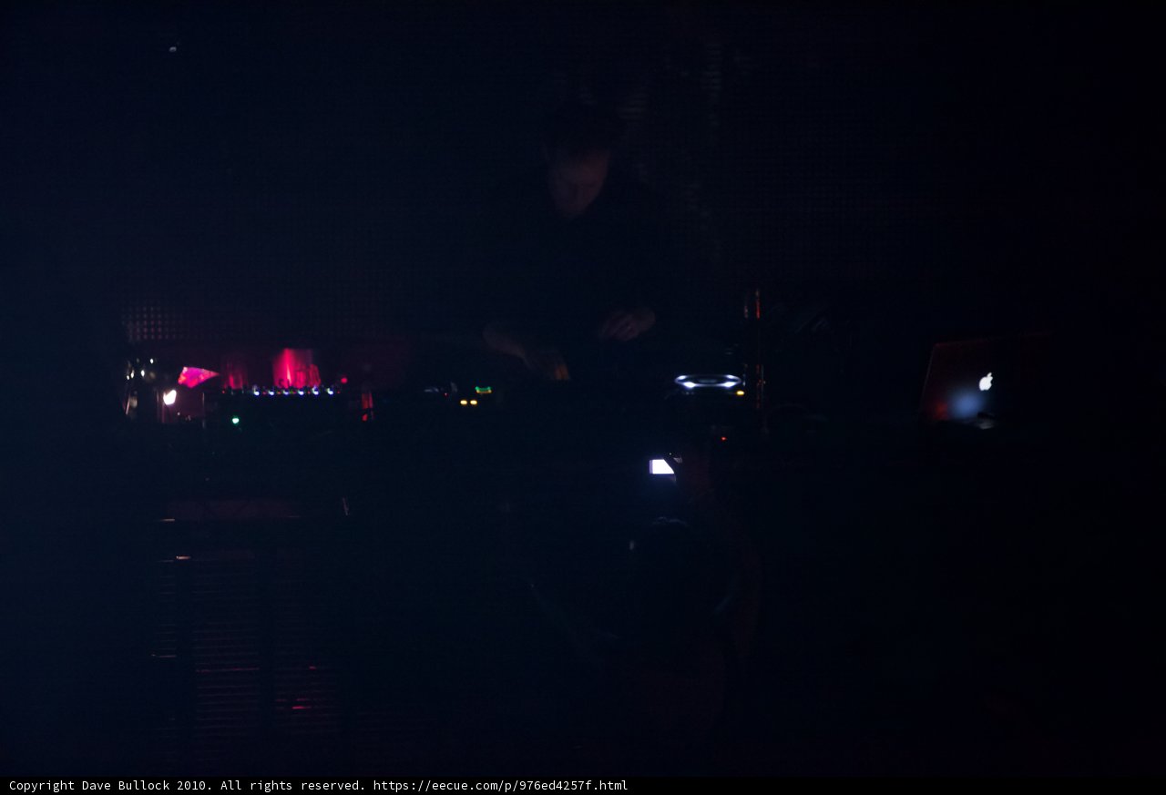 Nightclub DJ playing for the crowd under the stars