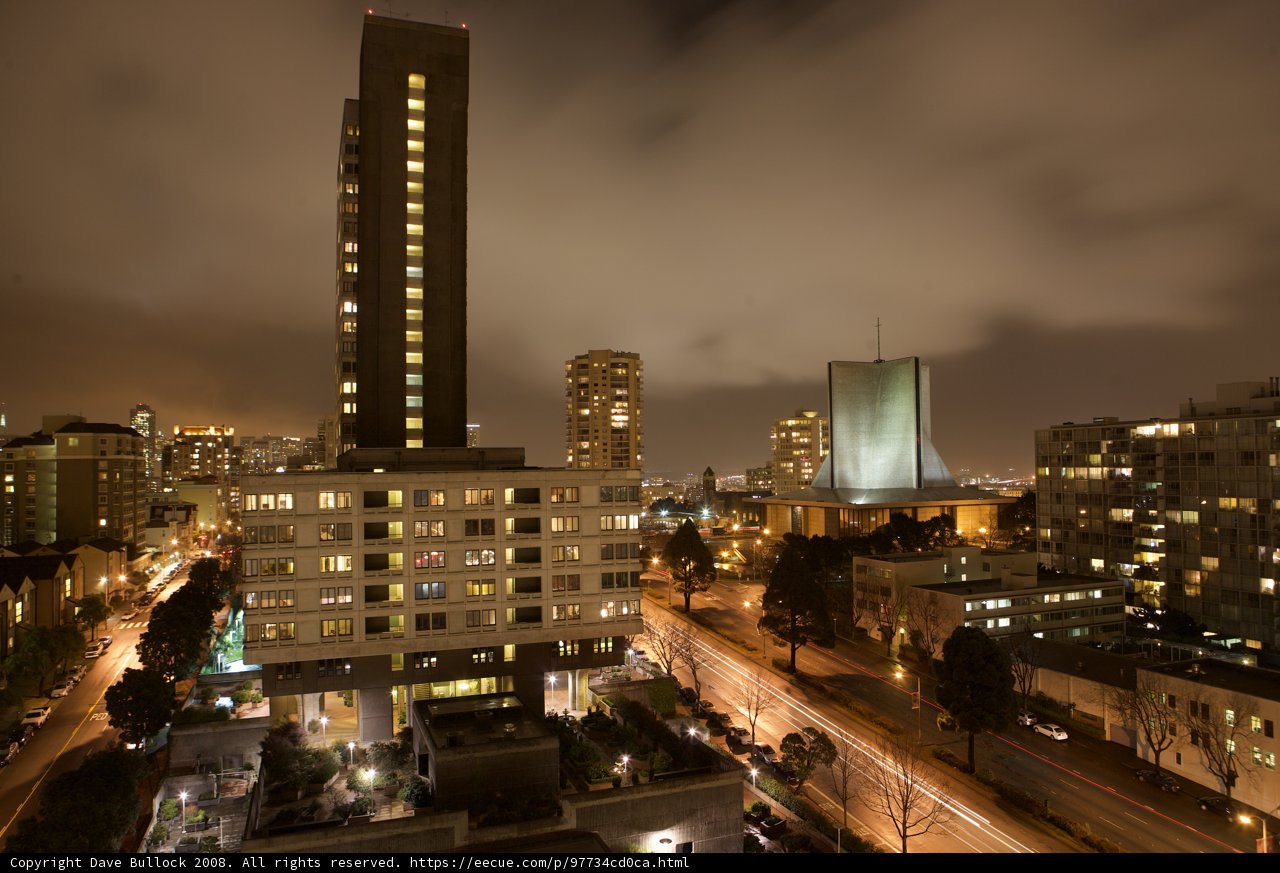 Nighttime Metropolis Skyline