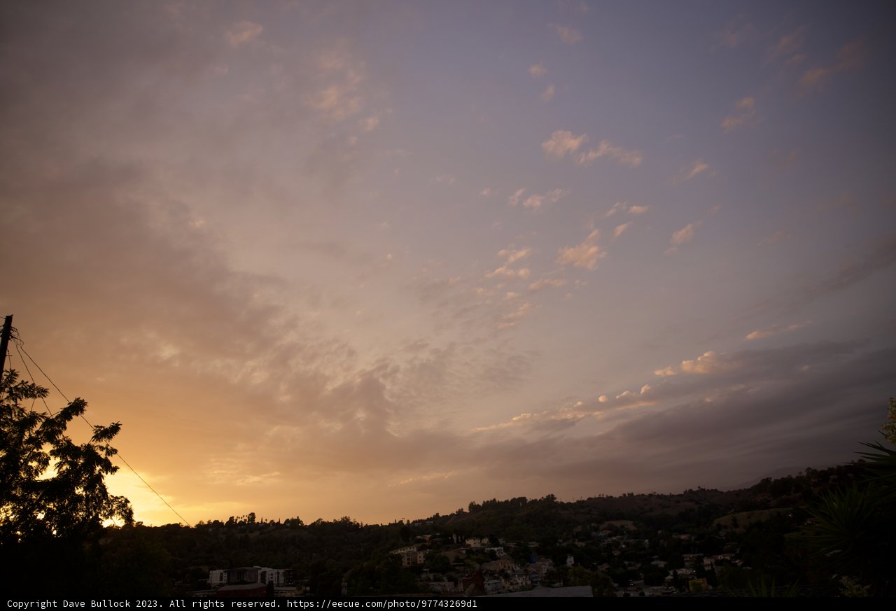 Sunset Splendor Over Los Angeles