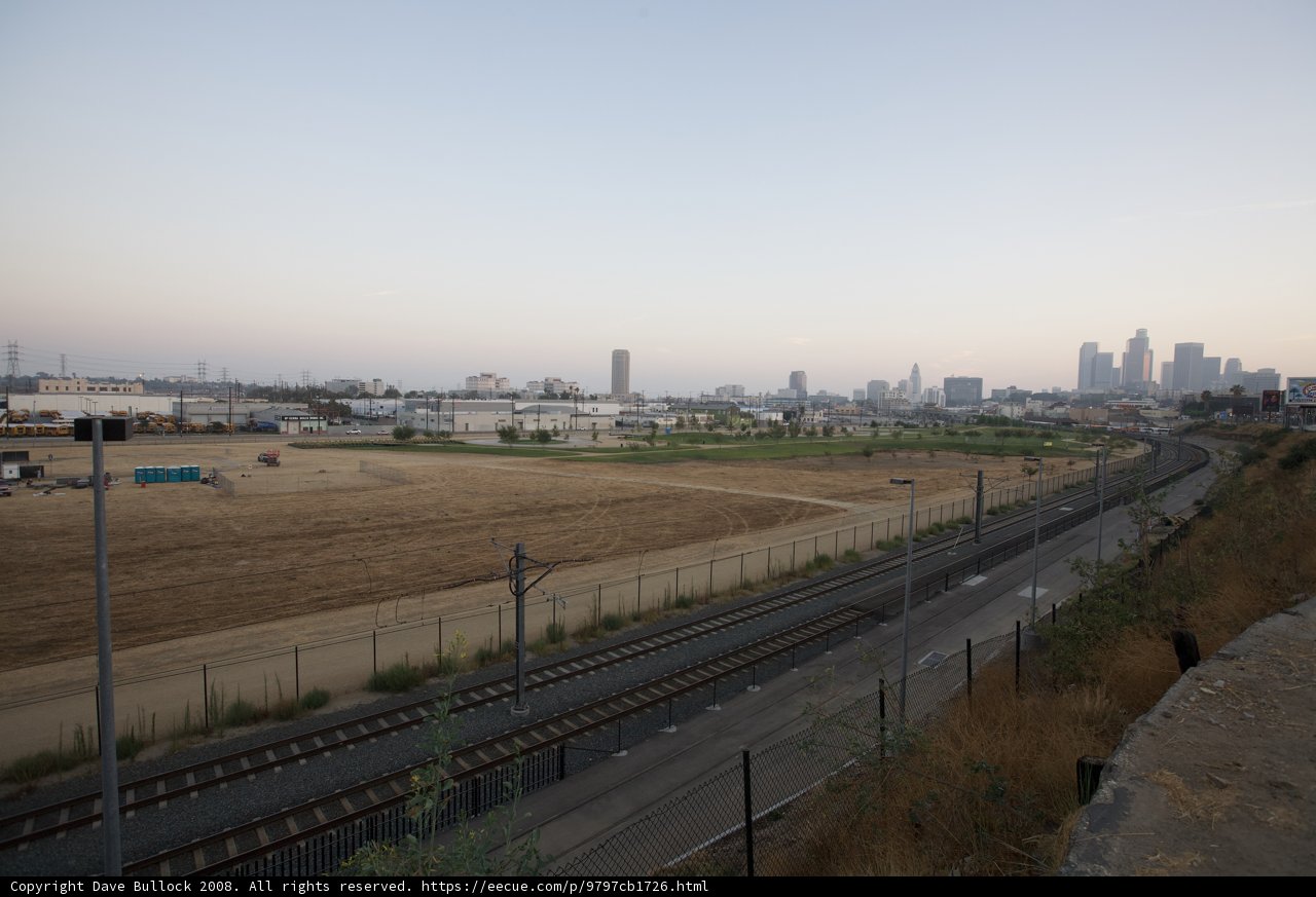 View of City from Train Tracks
