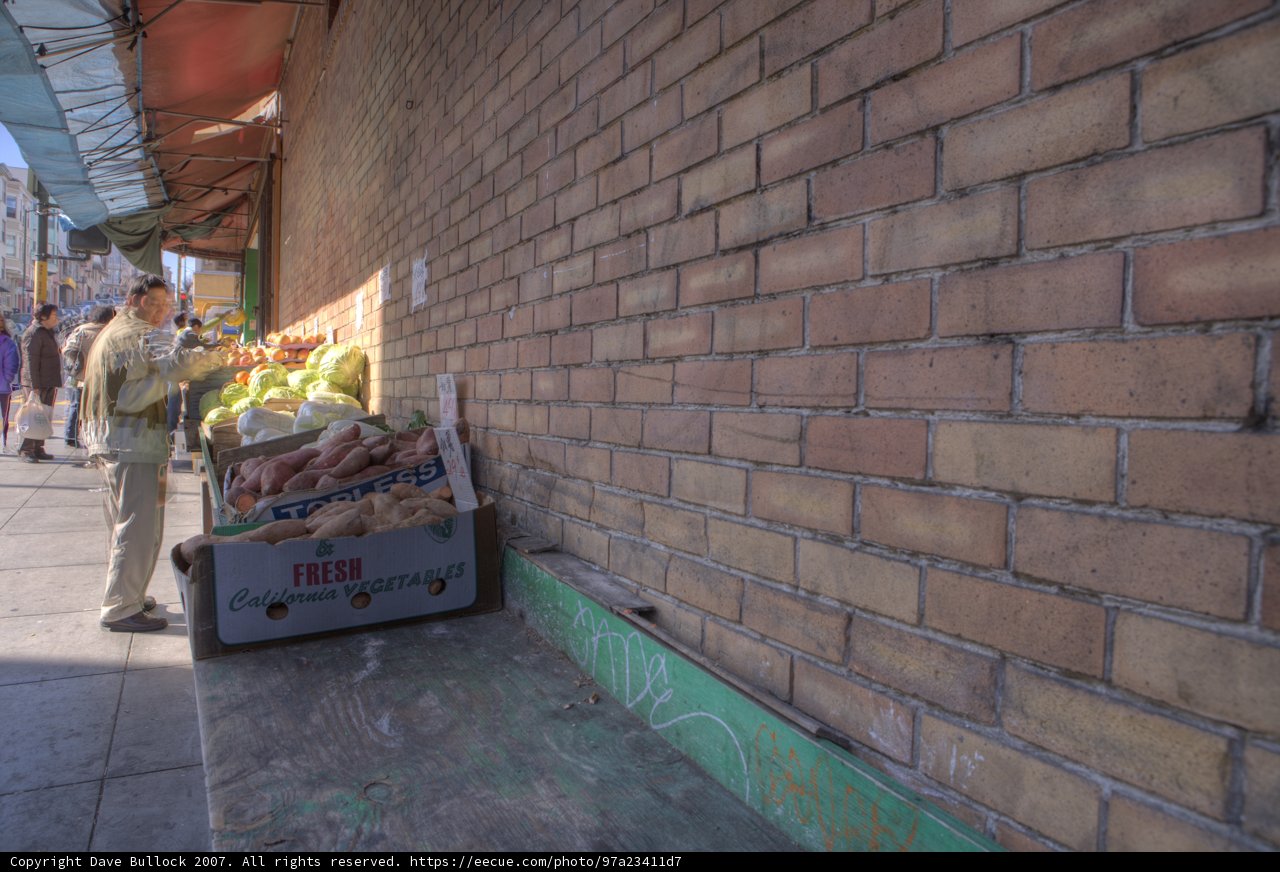 Man with a Cart of Produce