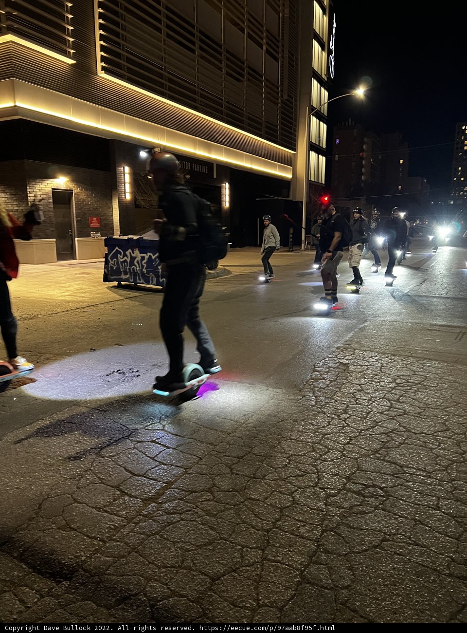 Night Skating in the Heart of the City