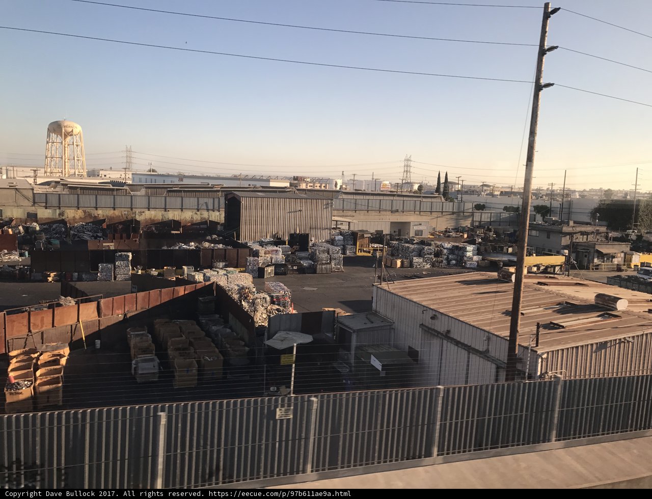 Warehouse and Urban Landscape from the Train Tracks