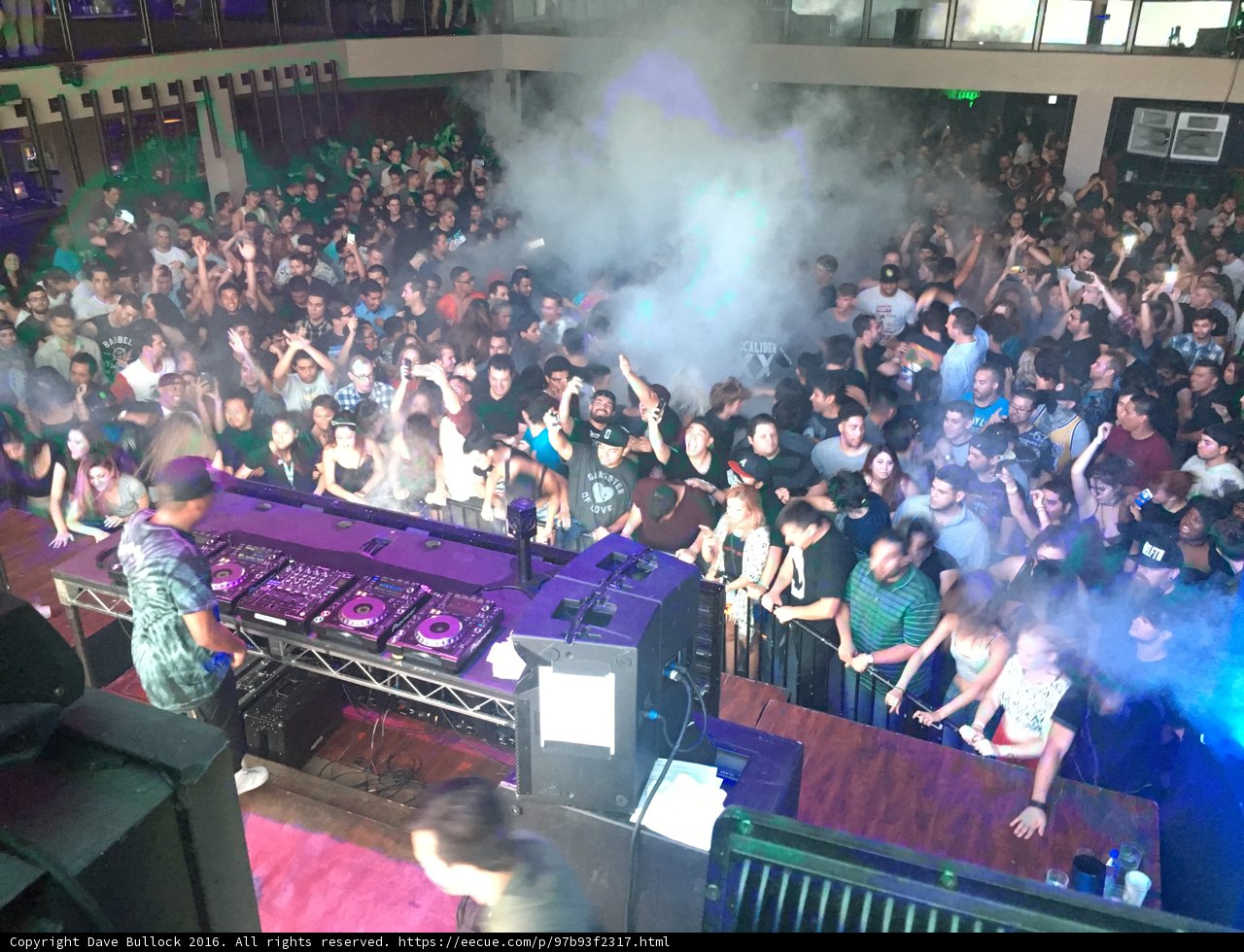 Smoke-Filled Nightclub Crowd in Los Angeles