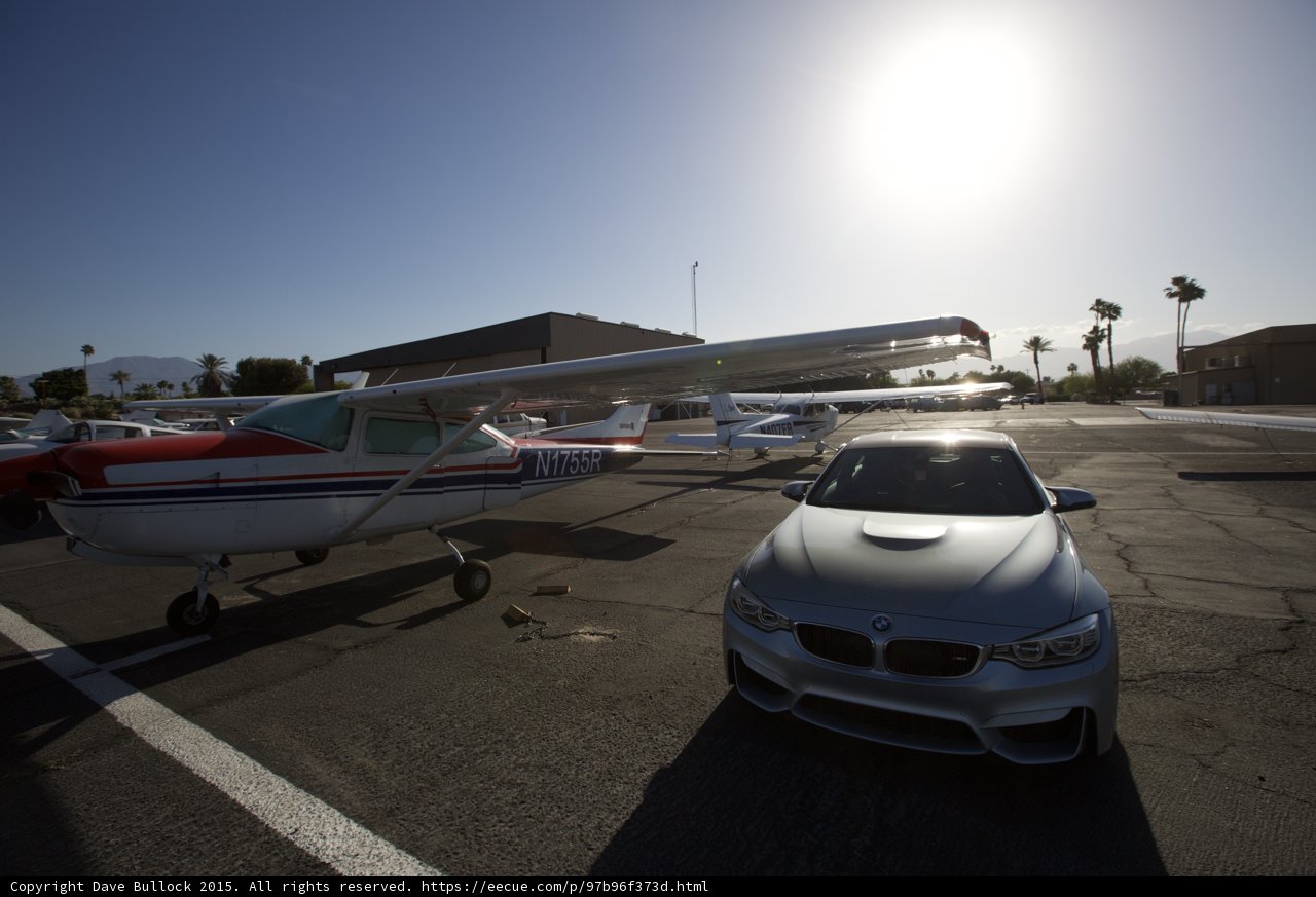 A BMW and an Airliner