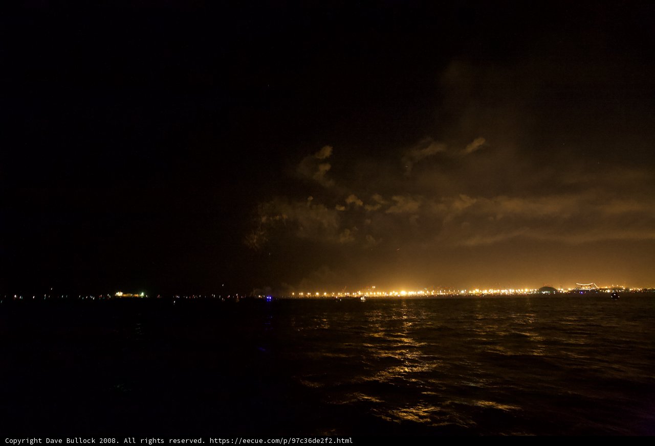 City Lights Reflecting on the Water
