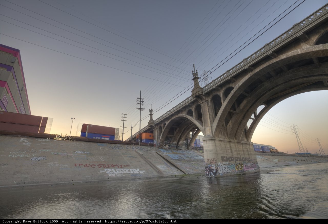 Graffiti on Freeway Overpass Bridge