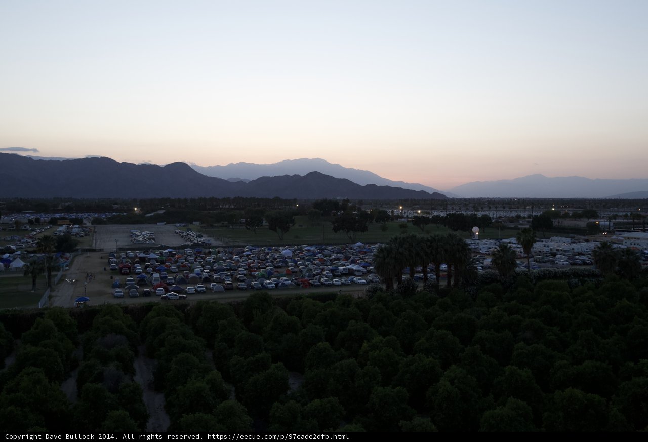 Sunset over the Mountain Landscape