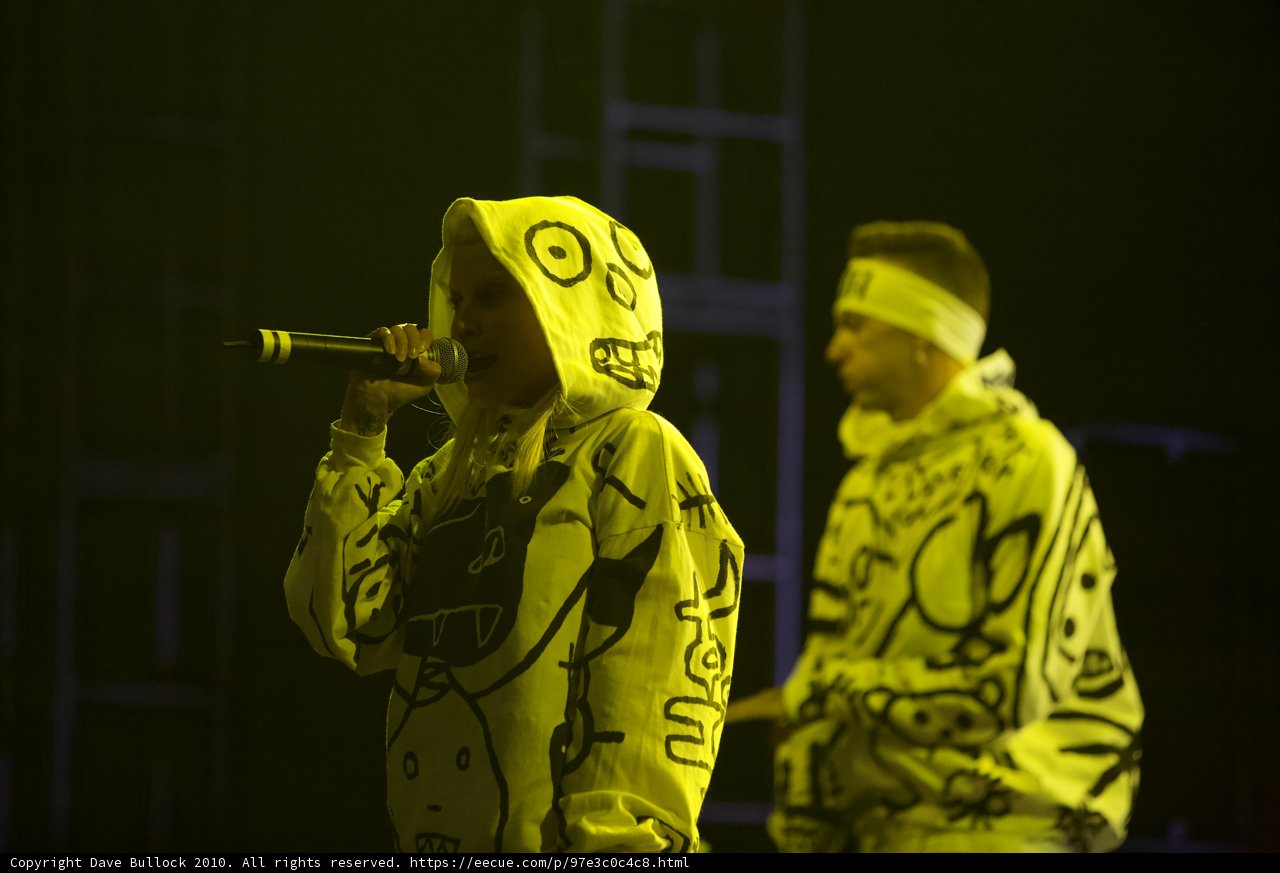 Yellow Hoodies on Stage at Coachella