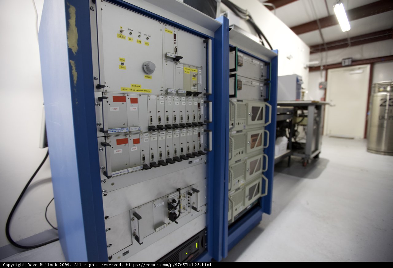 Blue and White Industrial Machine