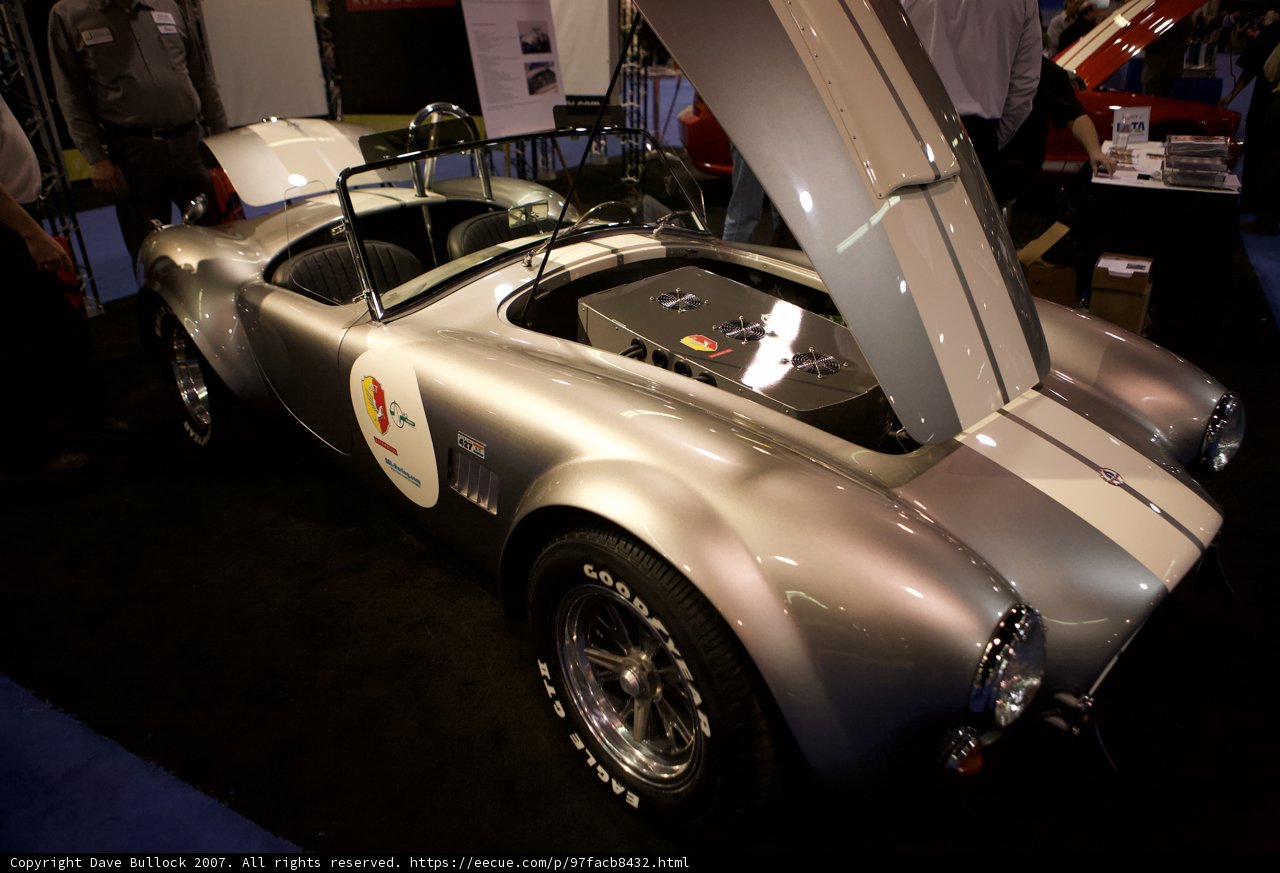 Shining Silver Sports Car on Display