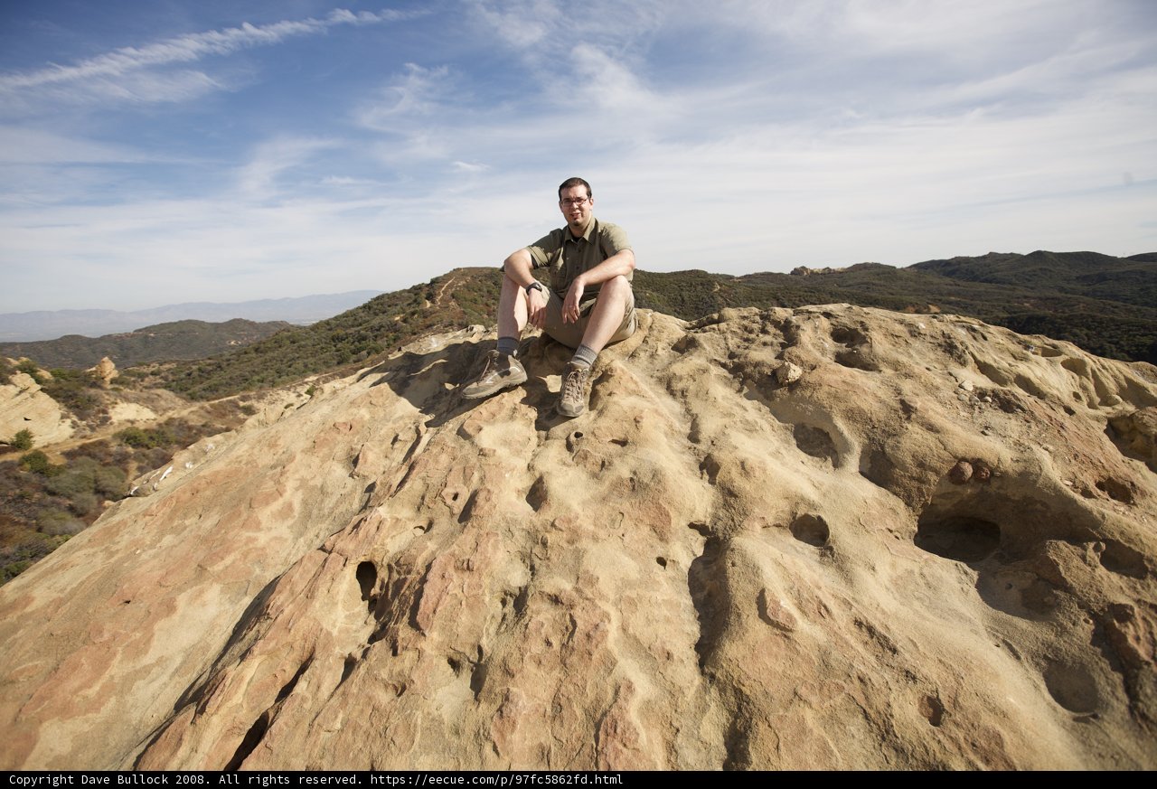 The Man on Top of the Desert Rock