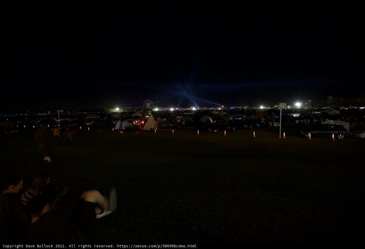 Night Sky Illuminated by a Crowd