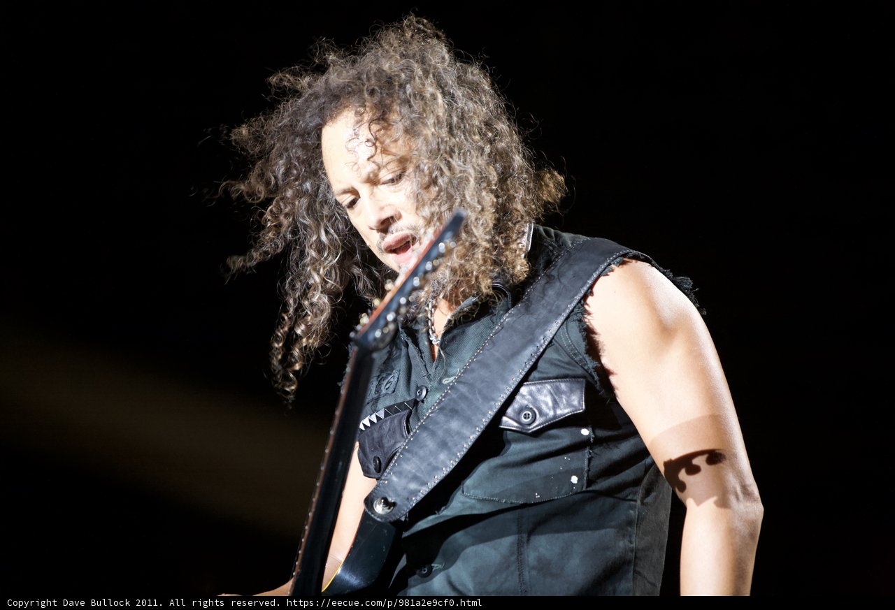 Kirk Hammett Strums the Stage at Big Four Festival