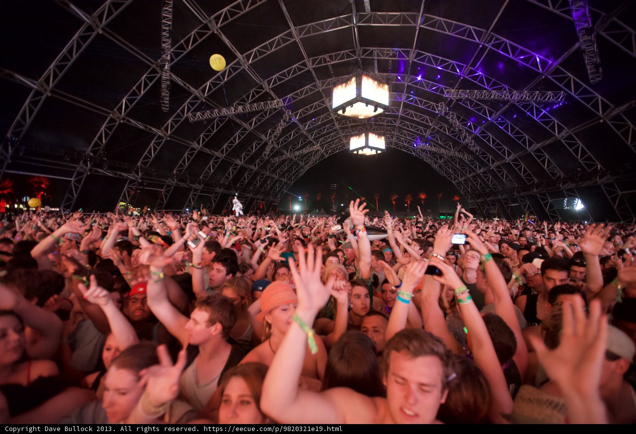 Coachella Music Festival Crowd