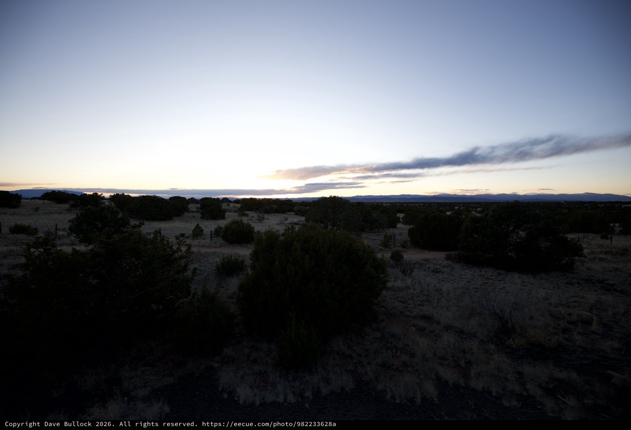 Desert Twilight Over the New Mexico High Desert