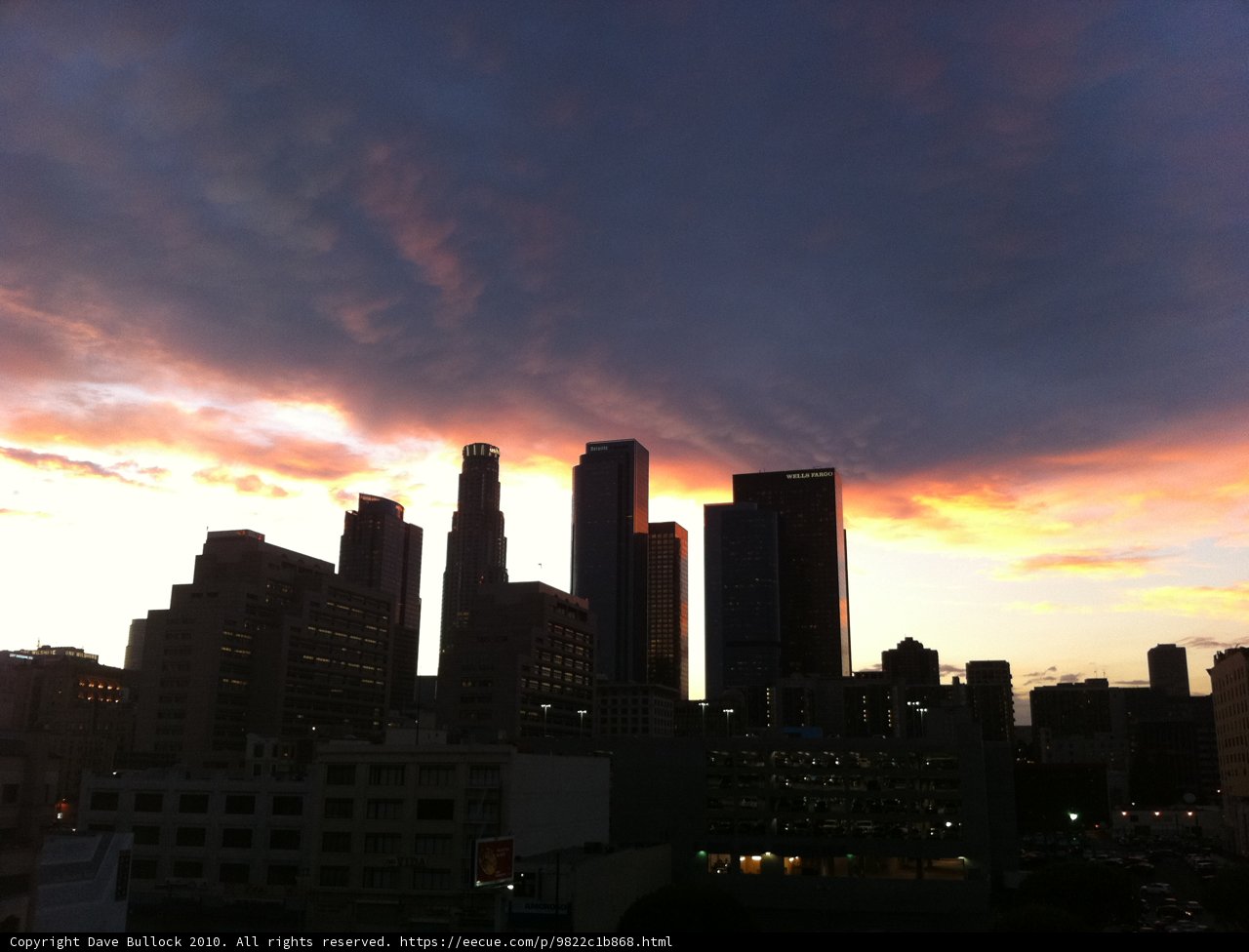 Sunset over the Urban Metropolis