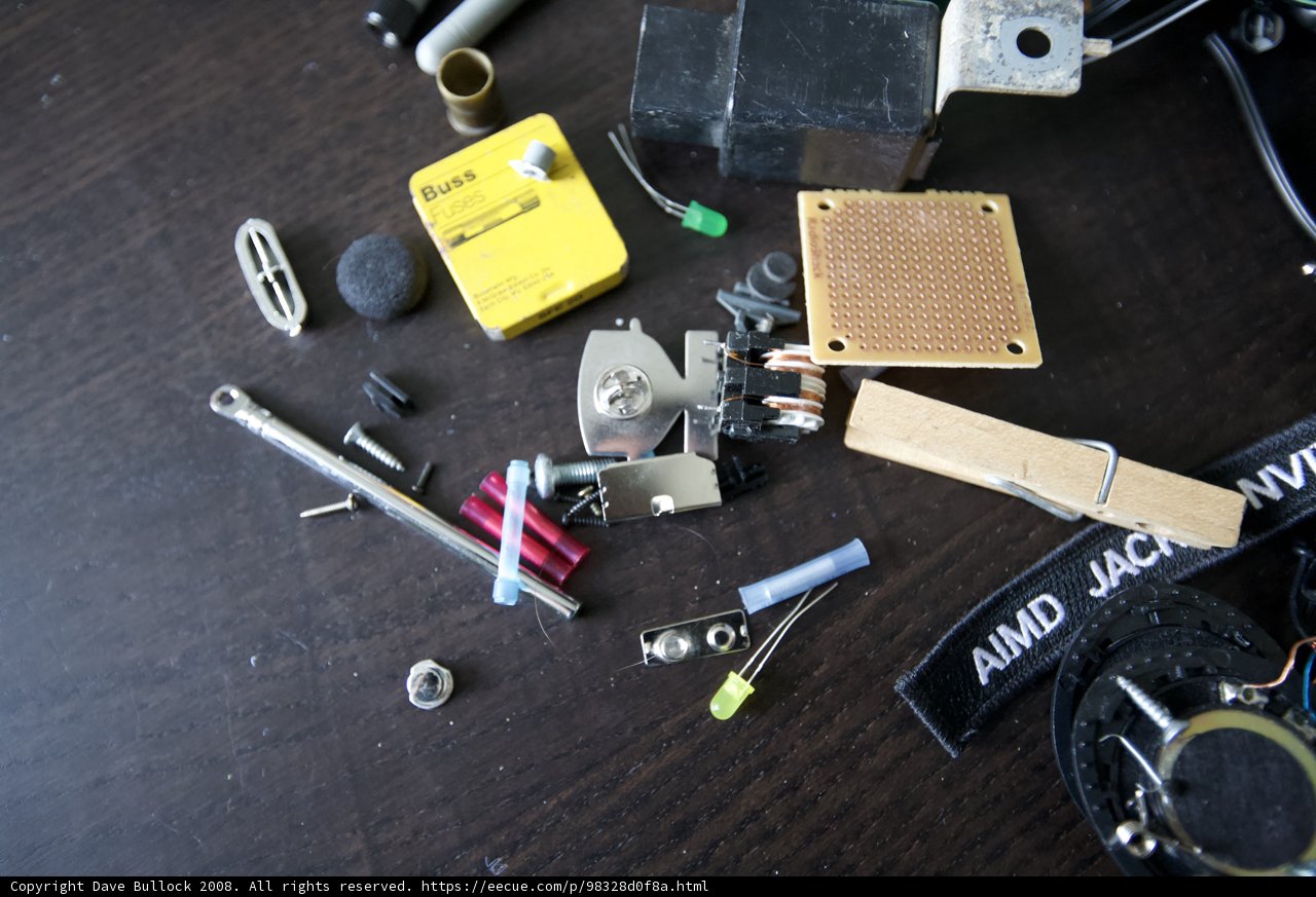 Unpacking the Junkbox: A Table of Electronics and Hardware