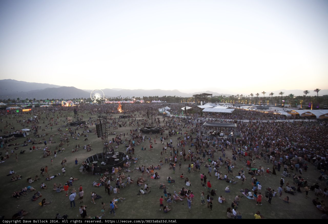 City-sized Crowd at Coachella Music Festival