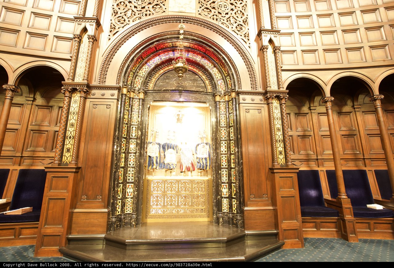 Inside the Temple of Israel