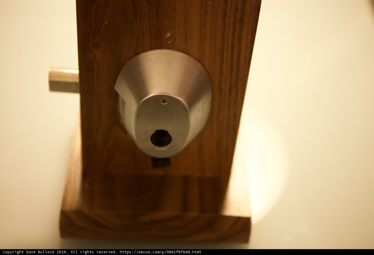Vintage Wooden Stand with Metal Object