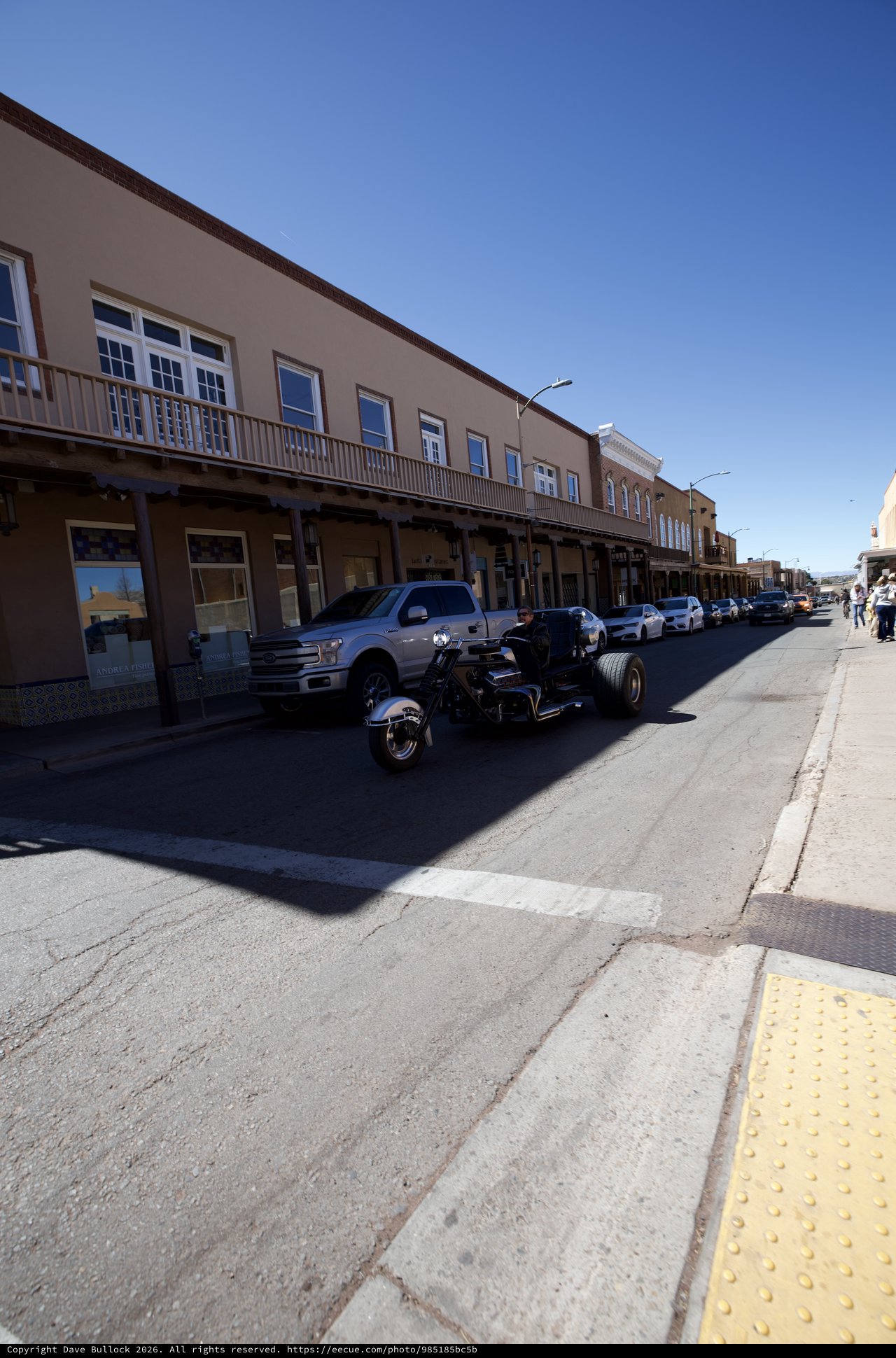 Historic Downtown Street with Classic Cars and Western Architecture