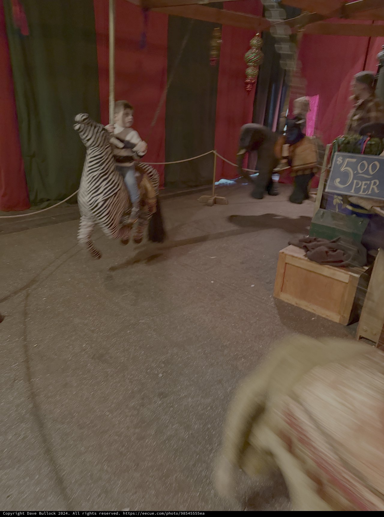 Blurred Street Performance in Motion