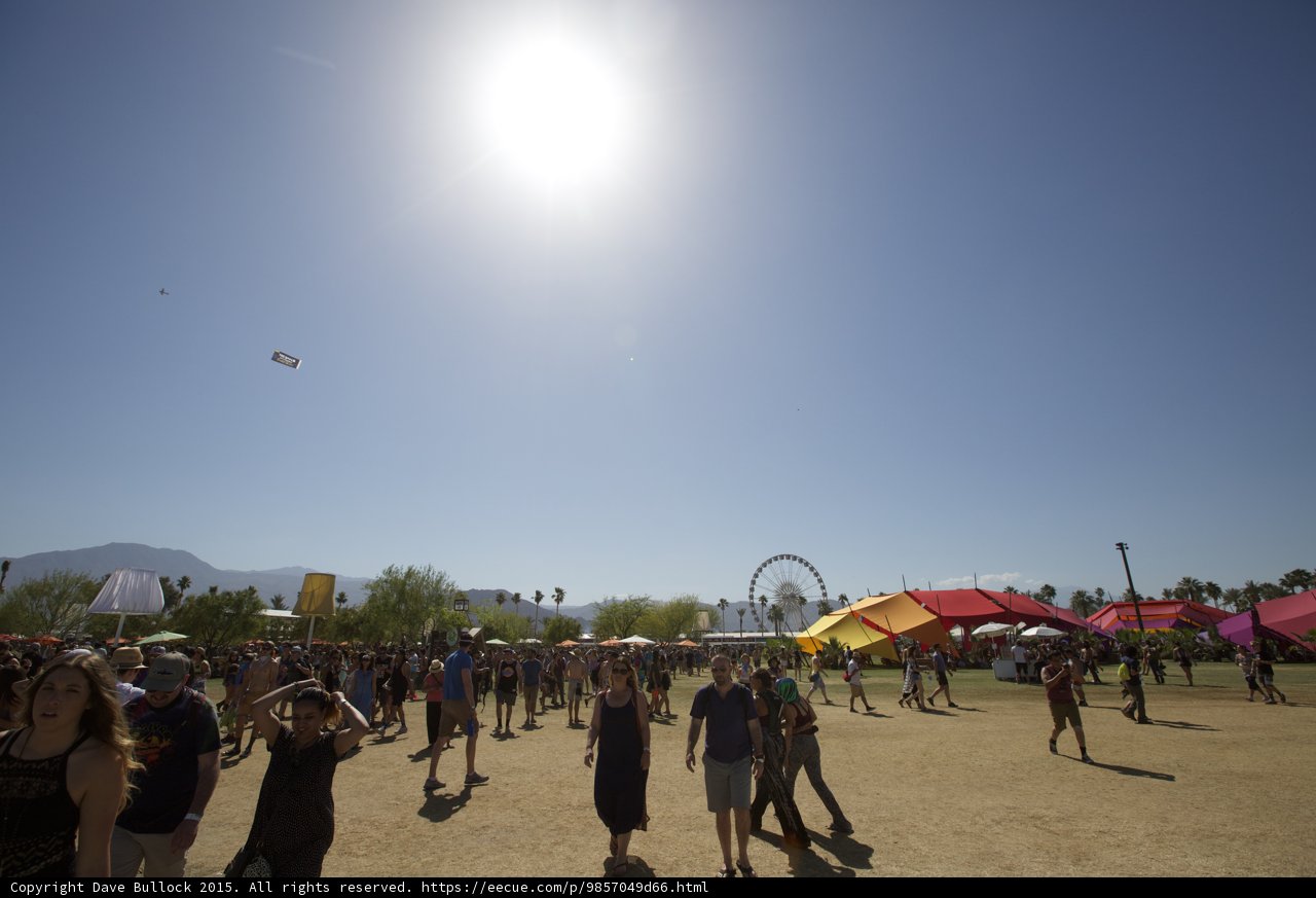 Guy Fieri enjoying the sunny Coachella weather