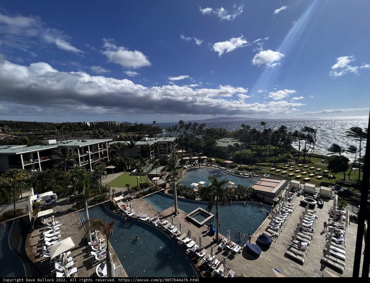 A Bird's Eye View of the Waterfront Pool and Beach