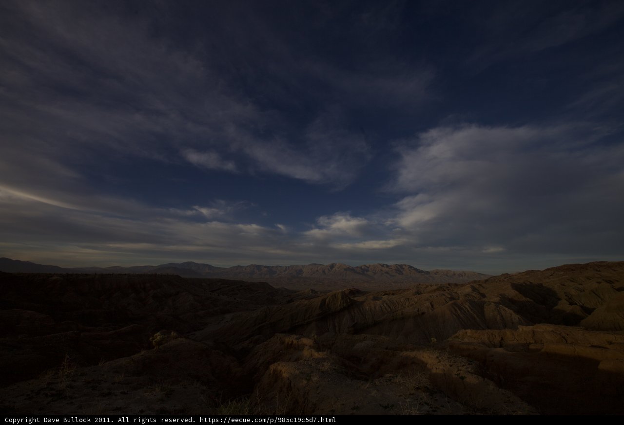 Majestic View of the Death Valley Skyline