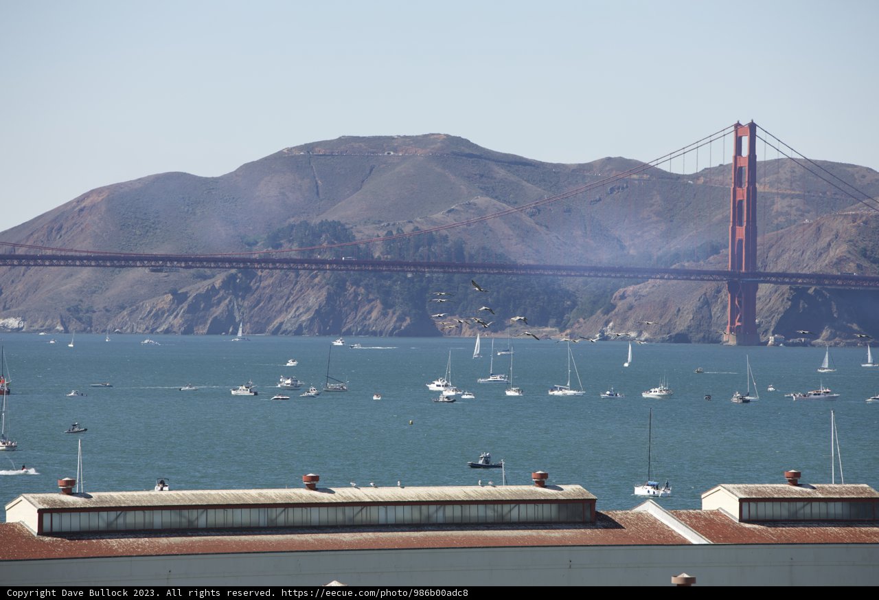 Golden Gate Bridge Panorama on Fleet Week