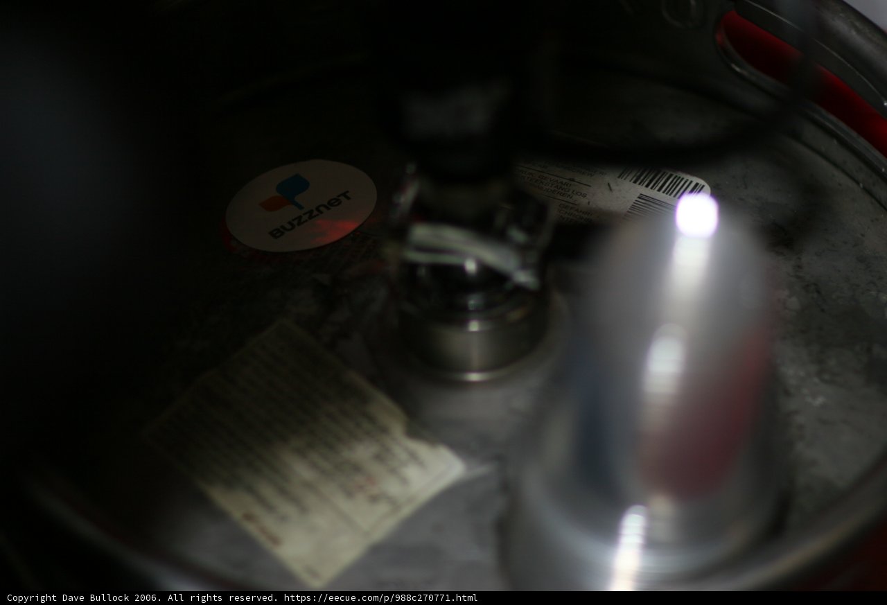 Unlabeled Keg with Sticker