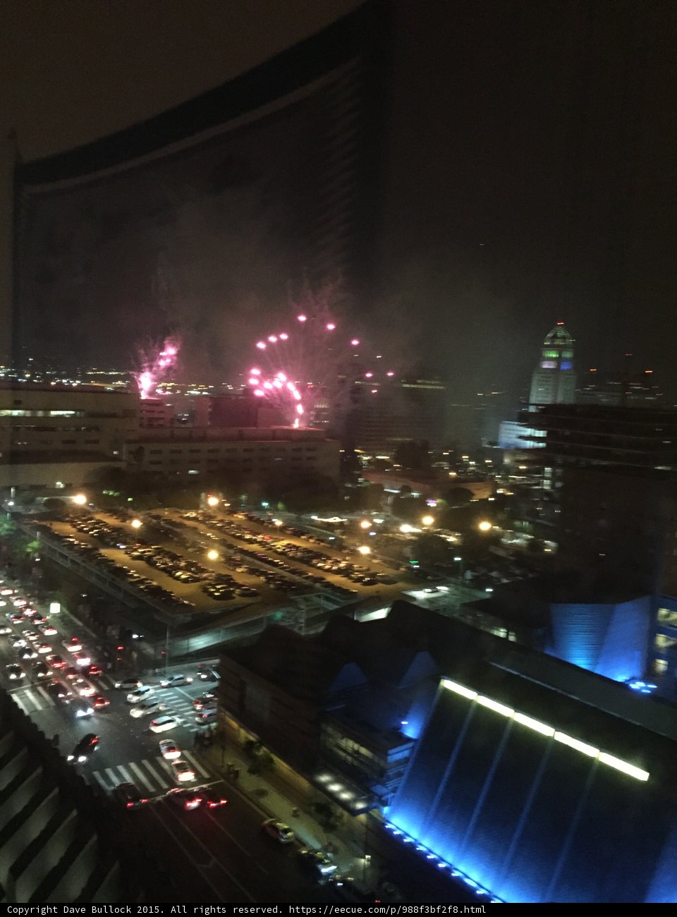 Magenta Fireworks Haze