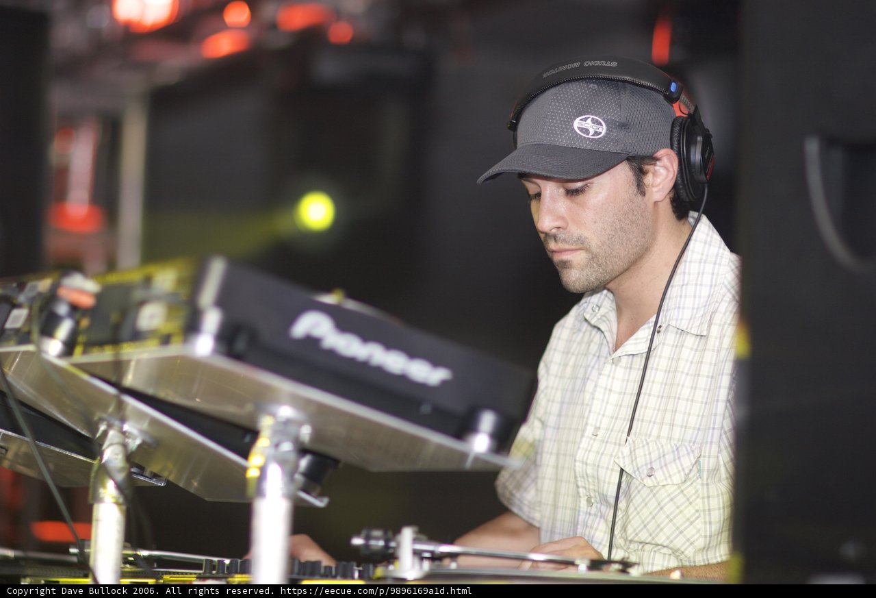 DJ Entertains the Crowd with his Baseball Cap