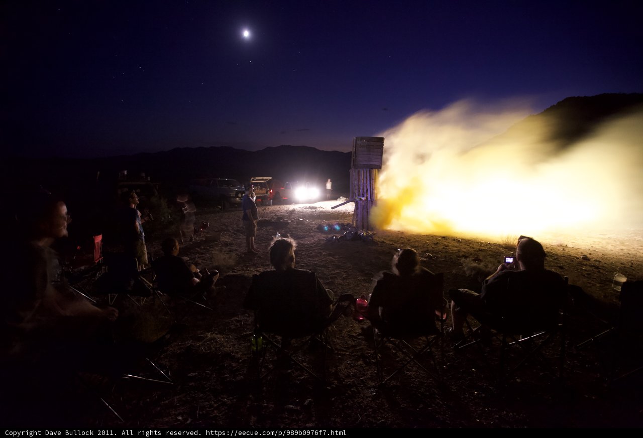 Watching the Flames of a Rocket Launch