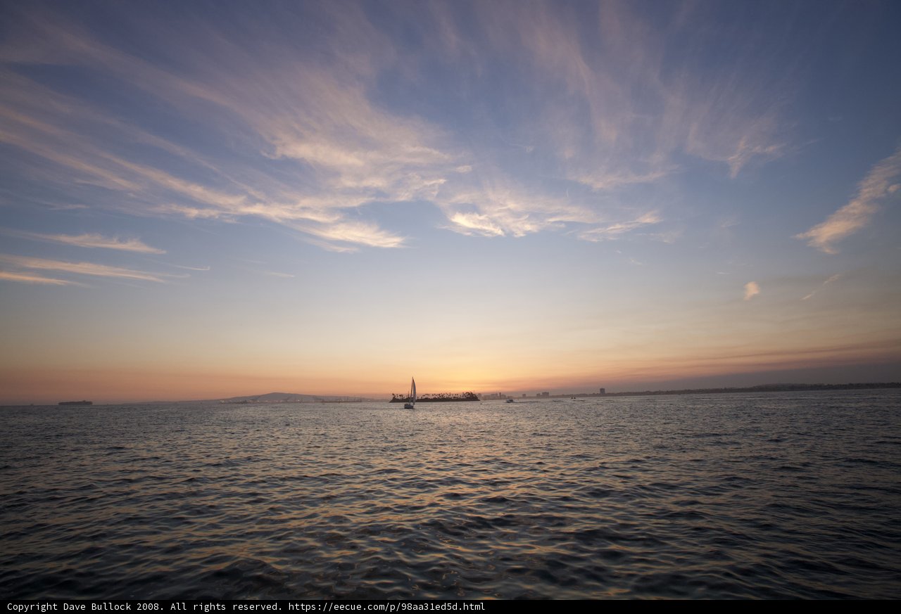 Sunset Sailboat