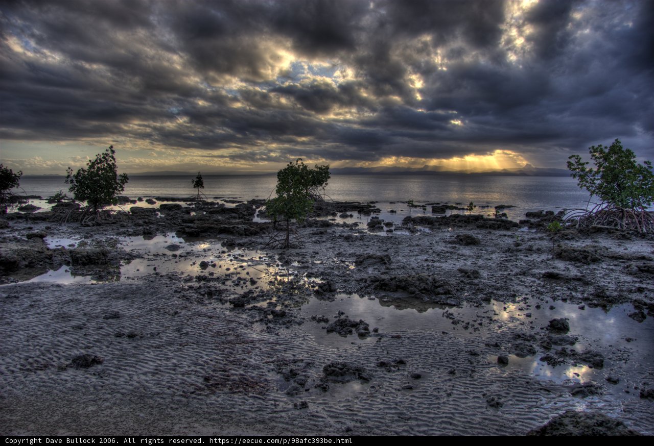 Moody Skies over Fiji's Coastal Landscape