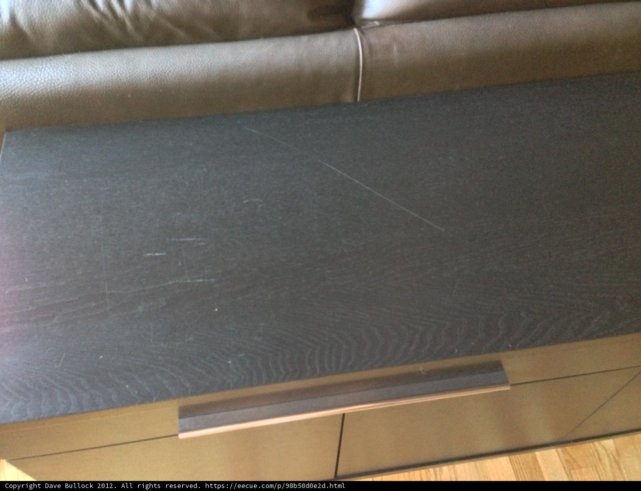 Sleek Black Coffee Table