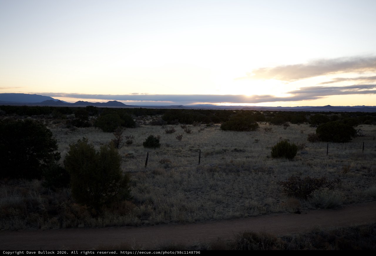 Desert Twilight Over New Mexico High Plains