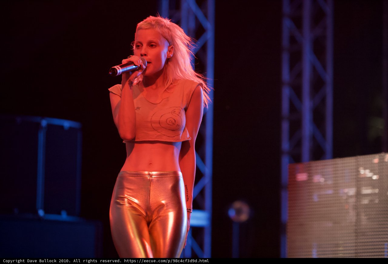Yolandi Visser Rocks Coachella Stage in Shiny Outfit