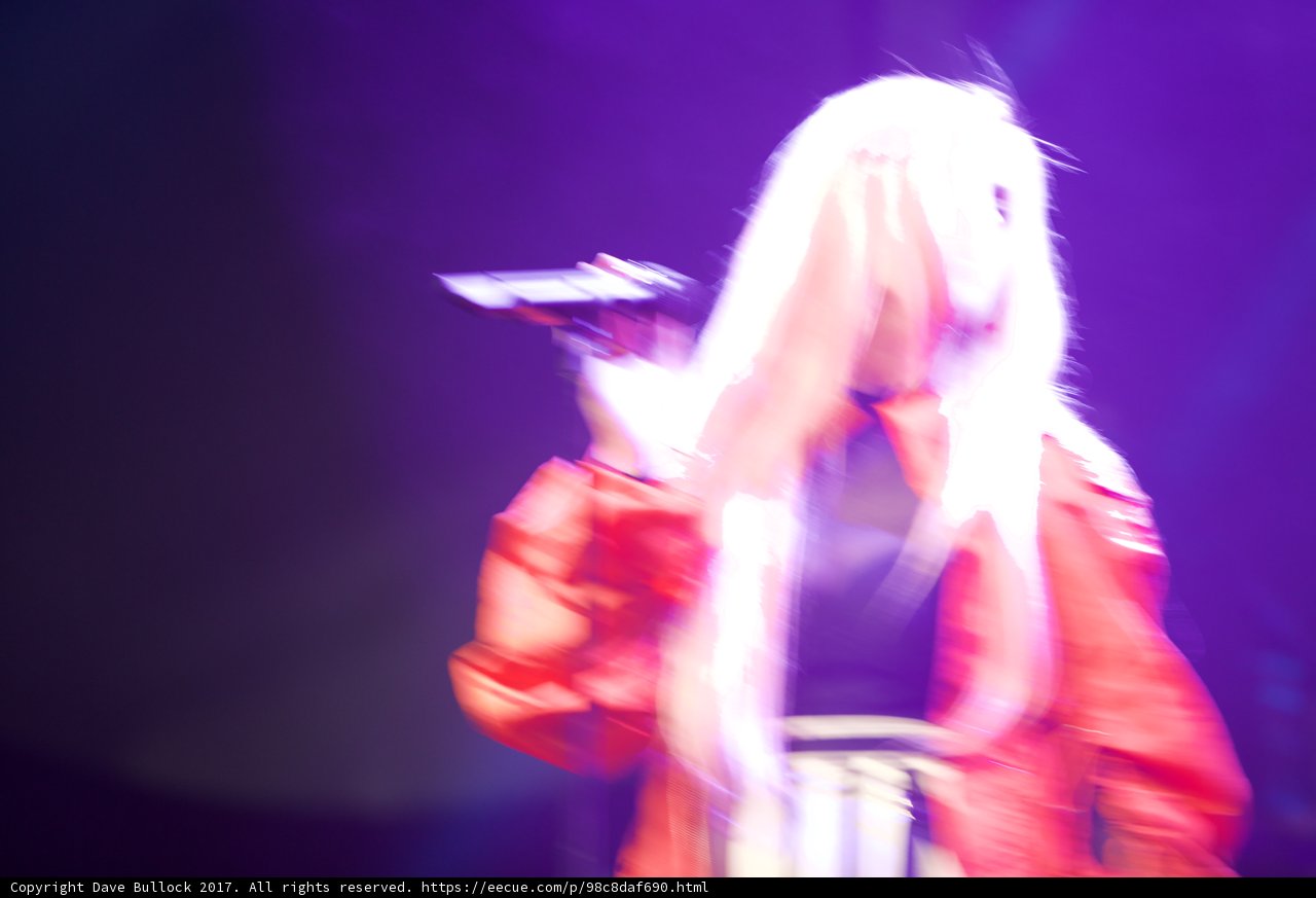 White-haired Singer Takes Center Stage