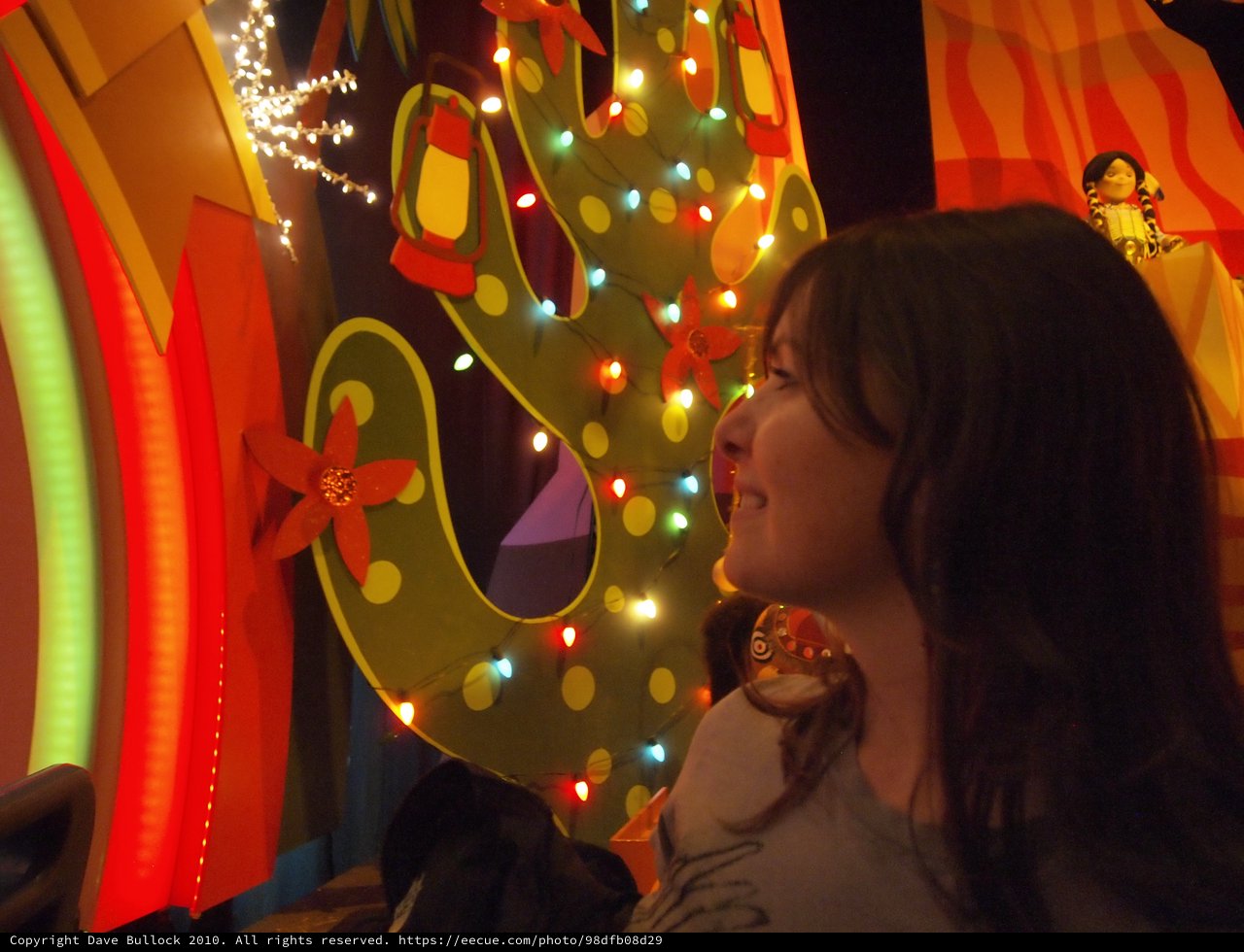 Wonder-Struck Child on It's a Small World Ride