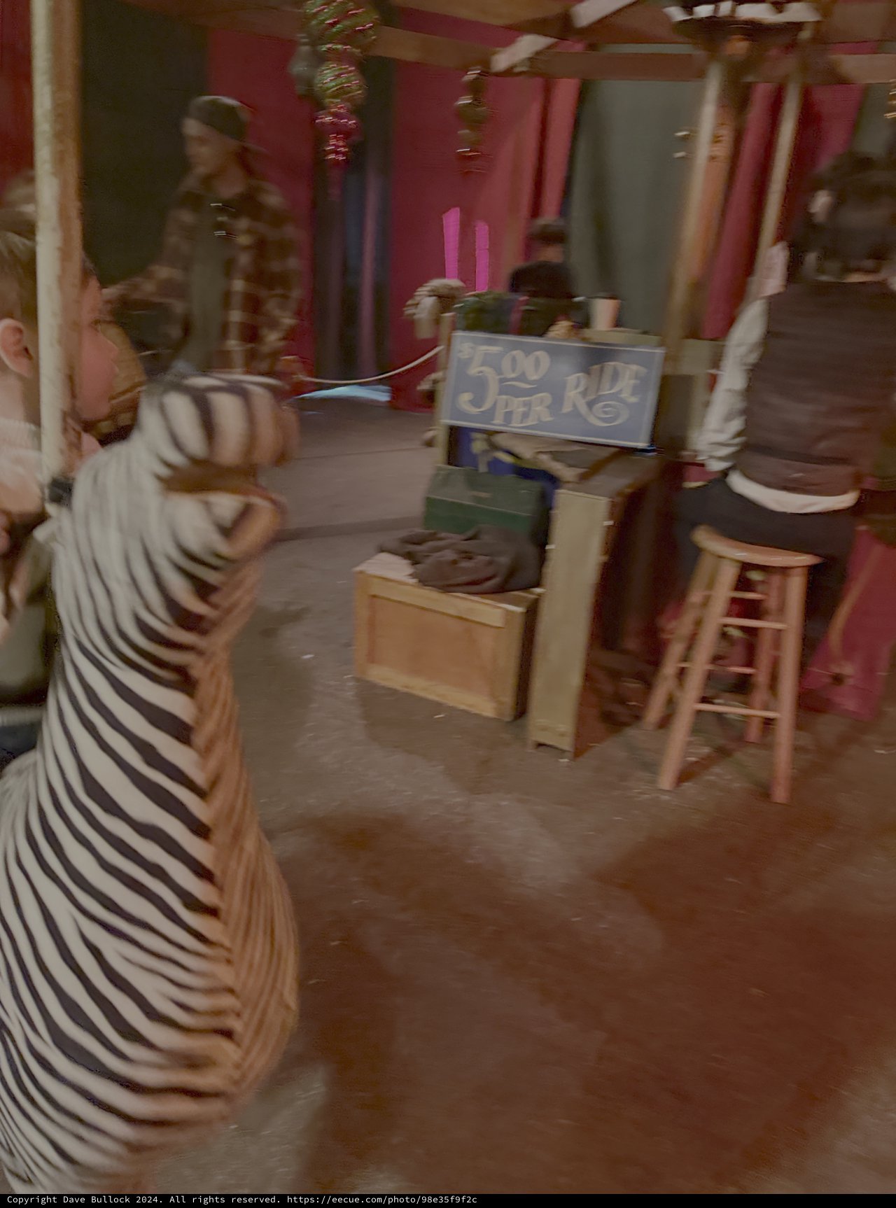 Woman in Striped Shirt at Indian Street Food Stall