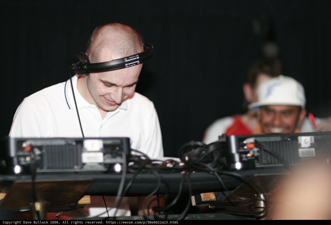 DJ Craze Entertains with Headphones on