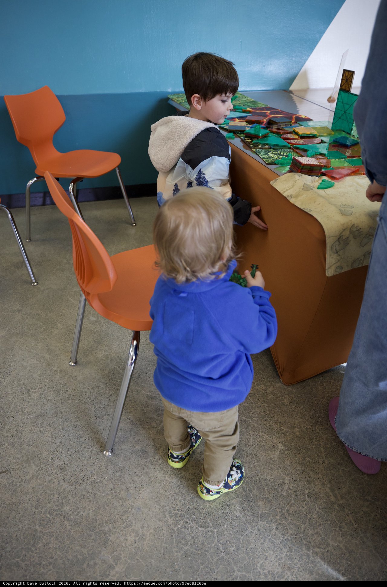 Children Engaged in Interactive Play at Learning Center