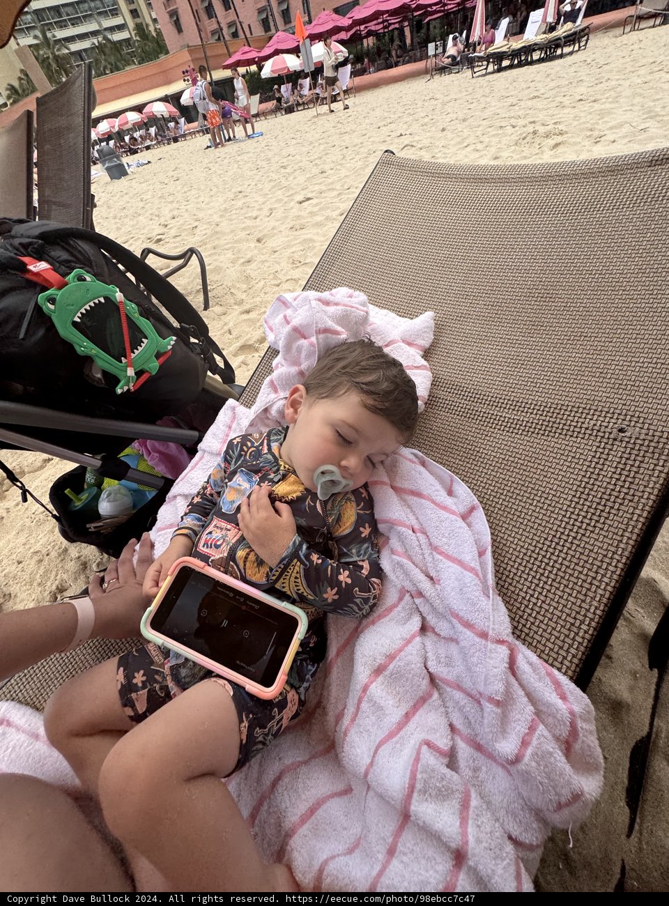 Afternoon Nap on Waikiki Beach