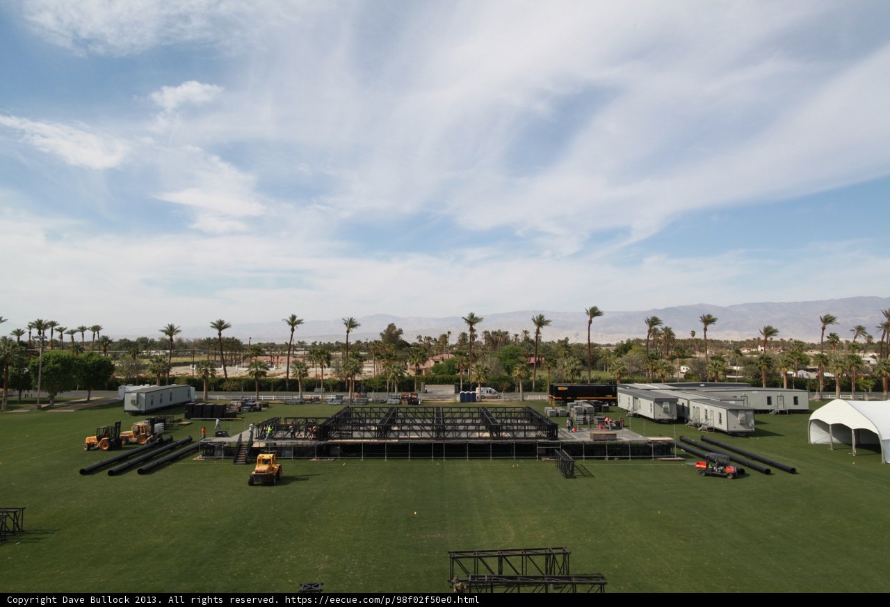 Coachella Stage on a Lush Lawn