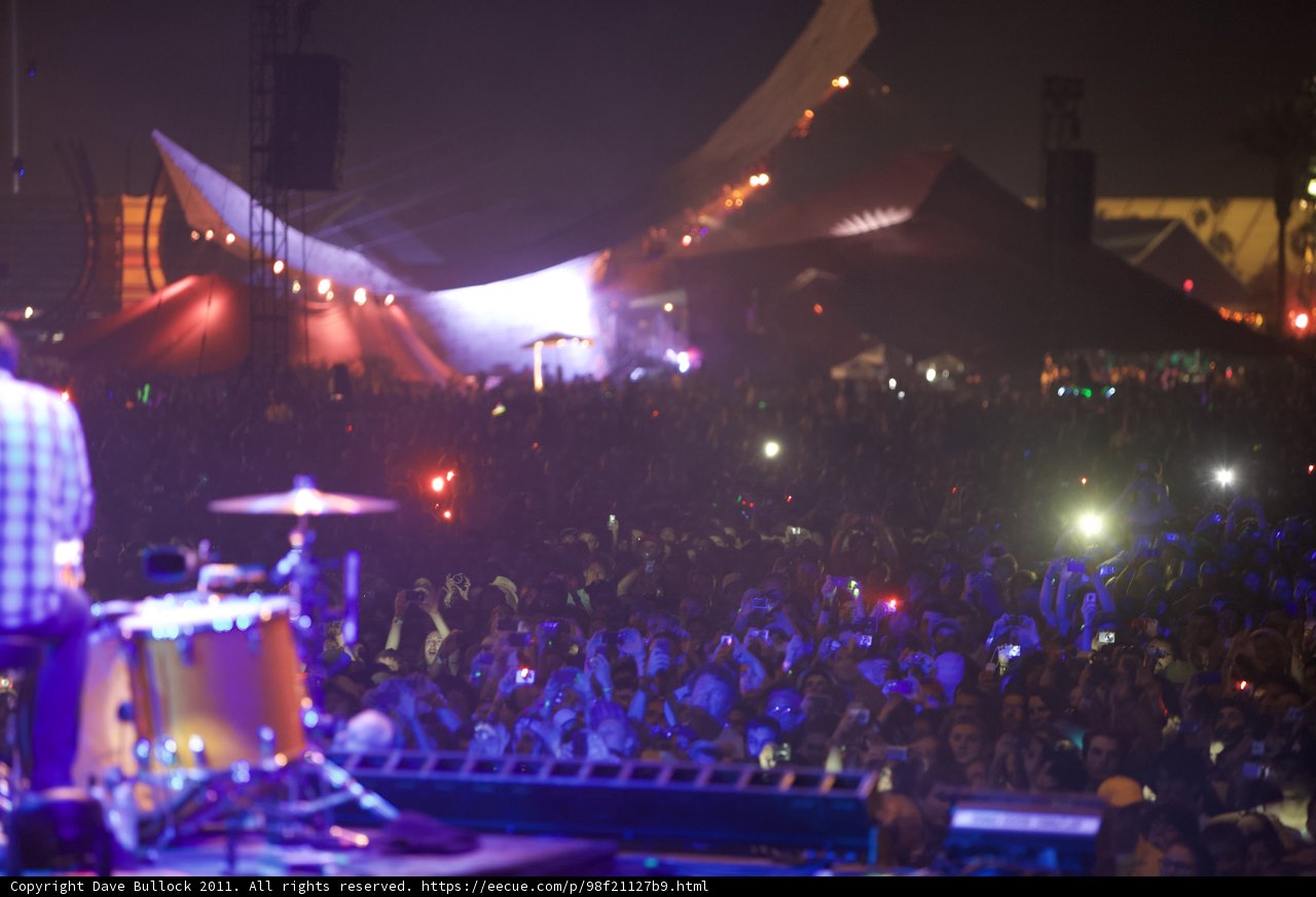 Drumming under the Coachella spotlight